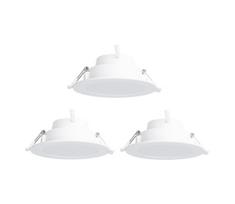 Aigostar-KOMPLEKTAS 3x LED RGBW Pritemdomas įleidžiamas lubinis šviestuvas MESH 9W/230V 2700K-6500K diametras 14,5cm