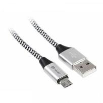 Tracer USB 2.0 AM – micro 1.0m juoda-sidabrinė