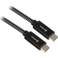Sharkoon Kabelis USB 3.1 C-C juodas/ pilkas 0.5m