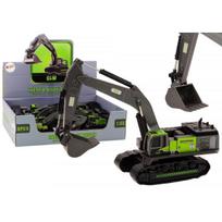 LEAN Toys Crawler Excavator Metal Bucket 1:55 Black and Green