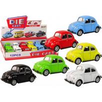 LEAN Toys Spyruoklinė spyruoklė su frikcine pavara „Beetle“ lengvasis automobilis, 6 spalvos