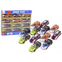 LEAN Toys Sportinių automobilių rinkinys 1:55 su trinties pavara, 12 spalvingų dalių