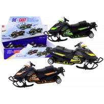 LEAN Toys Sniego motociklas su spyruokline pakaba ir pavara, mastelis 1:32, šviesos, garsas