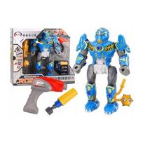 LEAN Toys Mėlynas robotas-gręžtuvas, atsuktuvas, šviesa ir garsas