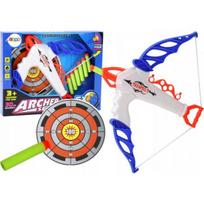 LEAN Toys Lankas su taikiniu minkštoms strėlėms su siurbtukais, 6 vnt.