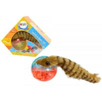 LEAN Toys _7055902 Kamuoliukas su pūkuota šeško uodega interaktyvus žaislas maudynėms