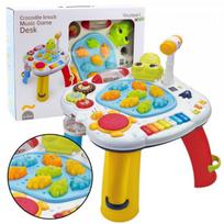 LEAN Toys Interaktyvus lavinamasis stalo pianinas-būgnas-krokodilas