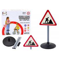 LEAN Toys Didelis kelio darbų įspėjamasis ženklas edukacinis 70cm