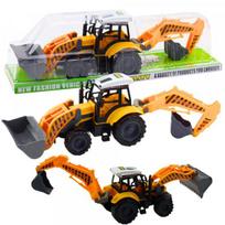 LEAN Toys Large Backhoe Loader Agricultural Construction Mobile Yellow