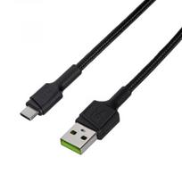 Green Cell Cable USB A - USB C 0.3m Black KABGC25