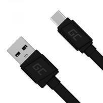 Green Cell Kabelis USB-C - USB-A 0.25m QC 3.0, juodas