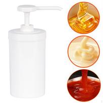 1000ml talpykla Fruktozės slėginis butelis Kečupo sirupo siurblys virtuvei, namams, barui 15CC