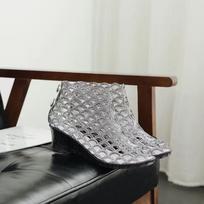 Moteriški bateliai su vidutiniu kulnu, tuščiaviduriai, kvėpuojantys sandalai moterims, vasara 2025, pasiūlymai, vintažiniai, aukštos kokybės, pigūs, likvidaciniai batai 38 beige