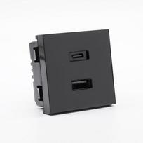 Shelly Wall Display stand priedas USB, juodas