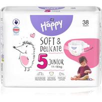 BELLA Baby Happy Soft&Delicate vienkartinės sauskelnės su kanalais Junior 11-18 kg 38 vnt.