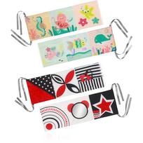 BabyOno Reversible Sensory Cloth Book 0m+ kontrastinga mokomoji knyga Under the Sea 1 vnt.