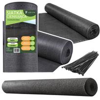 Maskuojantis tinklas tvorai, 1.5 x 50 m, pilkas, 140 g/m²