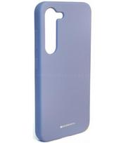 Dėklas Mercury Silicone Case Samsung S911 S23 5G levandos pilka