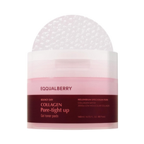 EQQUALBERRY Collagen Pore-Tight Up Gel Toner Pads