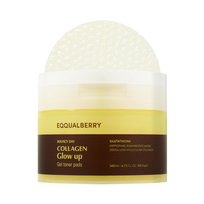 EQQUALBERRY Collagen Glow Up Gel Toner Pads