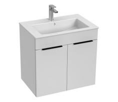 JIKA H4536011763001 - Vonios spintelė su praustuvu CUBE 60,7x65 cm balta