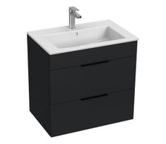 JIKA H4536021763521 - Vonios spintelė su praustuvu CUBE 60,7x65 cm juoda
