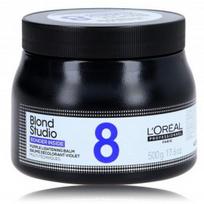 L'Oreal Professionnel Blond Studio 8 Bonder Inside Purple Lightening Balm balzamas plaukų šviesinimui - 500 g.