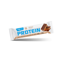 Baltyminis batonėlis be gliuteno su nugato skoniu ir pieniniu šokoladu Maxsport, 50 g