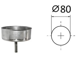 Kondensato nutekėjimas žemyn, D-80 mm.