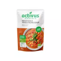 Ekologiška daržovių sriuba ACTIVUS MINESTRONE, 400 g