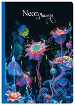 Sąsiuvinis langeliais A5 12 lapų 80g NEON FLOWERS
