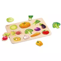 CLASSIC WORLD Montessori daržovių medinė dėlionė