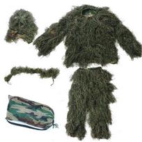Aukštos kokybės 3D medžioklės „Ghillie“ kostiumas, snaiperis, taktinis karinis kamufliažinis drabužis, armijos šaudymo džiunglių drabužiai. 140cm