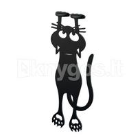 Knygos skirtukas „Curious Cat“, juodas