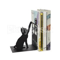 Knygų atrama „Fishing Cat“, juoda, 17 cm
