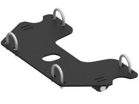 Vidurinio tvirtinimo adapteris: Yamaha Grizzly / Kodiak