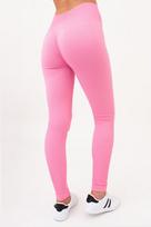 Sportiniai tamprės su rievėtu raštu LEGGINGS RIB Giulia su modeliuojančia siūle gale, spalva rosa pink