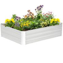 Cinkuota plieninė pakelta sodo lysvė 120 x 90 x 30 cm
