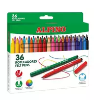Flomasteriai ALPINO 36sp