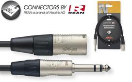 Stagg NAC1PSXMR, XLR/Aux 6.35 mm, 1 m