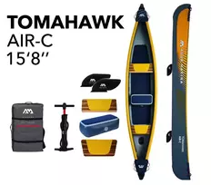 3-seat inflatable kayak Aqua Marina Tomahawk 478x88 cm AIR-C (2025)