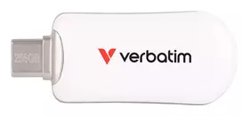 "STICK 256GB Verbatim Plectra White USB-C Flash Drive 30230"