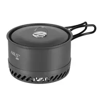 NC4203 ALUMINUM TOURING POT WITH RADIATOR AND LID 1000ML NILS CAMP