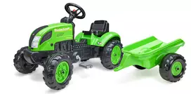 FALK Country Farmer pedalinis traktorius su priekaba žalias 2-5 metų amžiaus