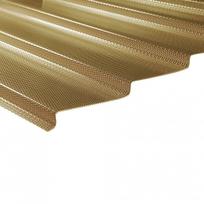 MK PC DIAMONDS TILE EFFECT - čerpės imitacijos polikarbonato danga - 4 m - Bronzinė
