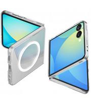 Skaidrus (Baltas) dėklas Samsung Galaxy Z Flip 7 telefonui "Spigen Airskin MAG Magsafe"