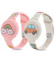 Spalvoti dėklai - apyrankės Apple Airtag 1 / 2 "Tech-Protect Smooth For Kids 2-Pack"