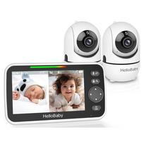 HelloBaby mobili auklė su 2 vaizdo kameromis HB6250-2 5″ ekranas