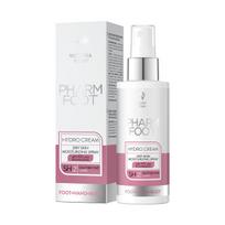 Pharm pėdų drėkinamasis purškiklis sausai odai su 10% karbamidu ir drėkinamaisiais komponentais Hydro Cream 150ml