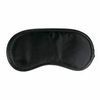 Easytoys Rimba Black Satin Soft Eye Mask - Comfort Fit Blindfold